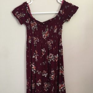 off the shoulder floral dress size small